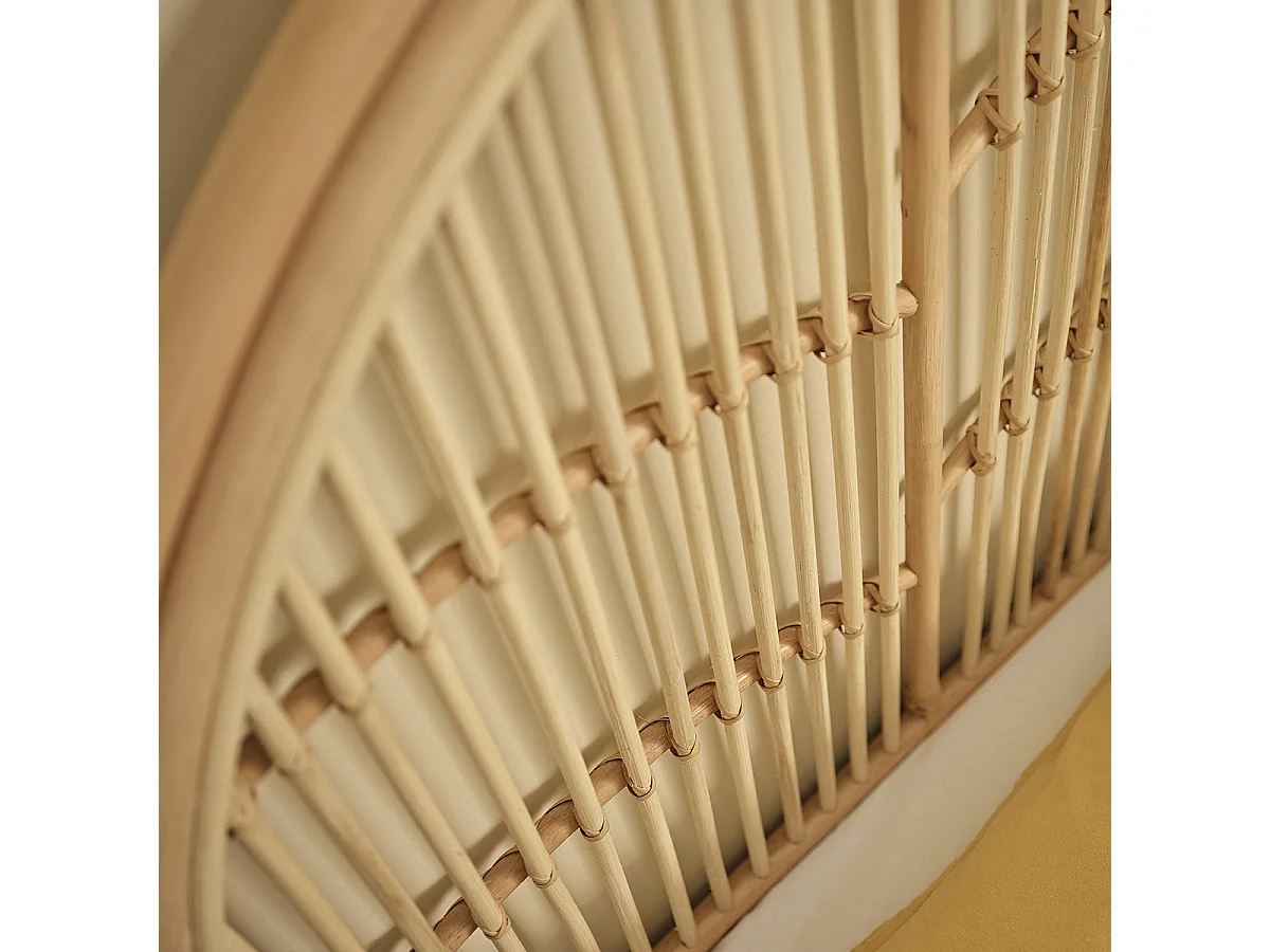 Tête de lit en rotin 140 cm