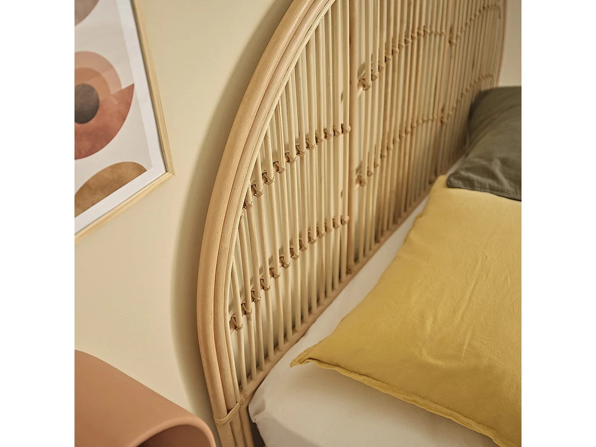 Tête de lit en rotin 140 cm
