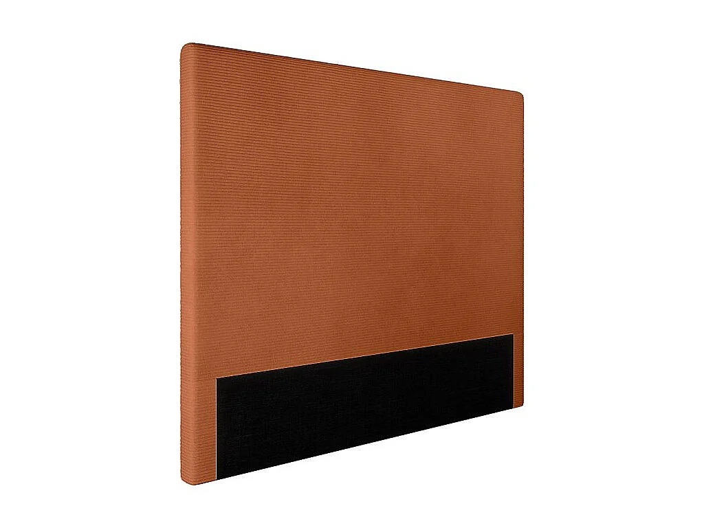 Tête de lit NUMA en velours côtelé - Terracotta - Largeur 140 cm