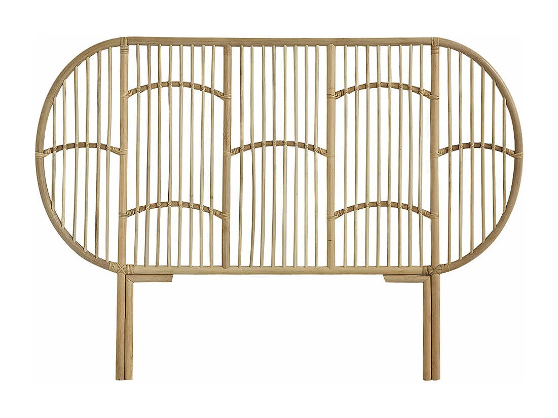 Testiera in rattan bohémien 160 cm