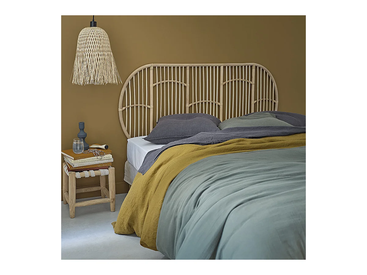 Tête de lit en rotin naturel 160 cm