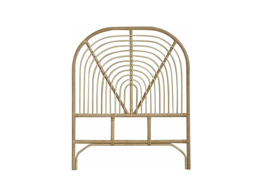 Testiera in rattan bohémien 90 cm