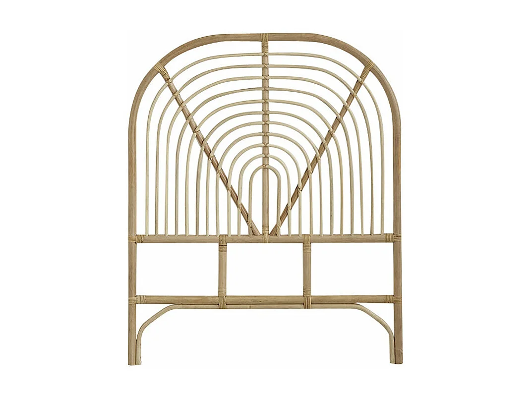 Testiera in rattan bohémien 90 cm