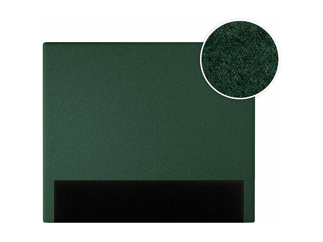 Tête de lit NUMA en tissu bouclette - Vert foncé - Largeur 160 cm
