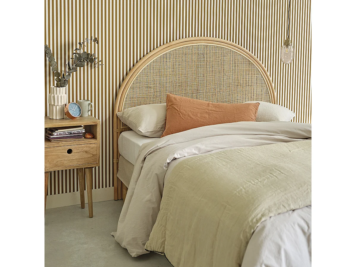 Testiera in rattan 140 cm