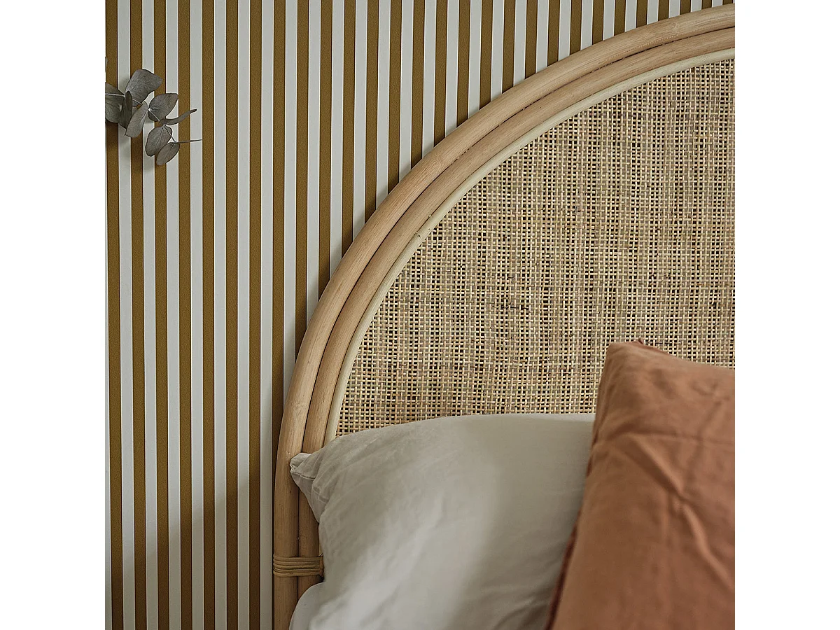 Testiera in rattan 140 cm