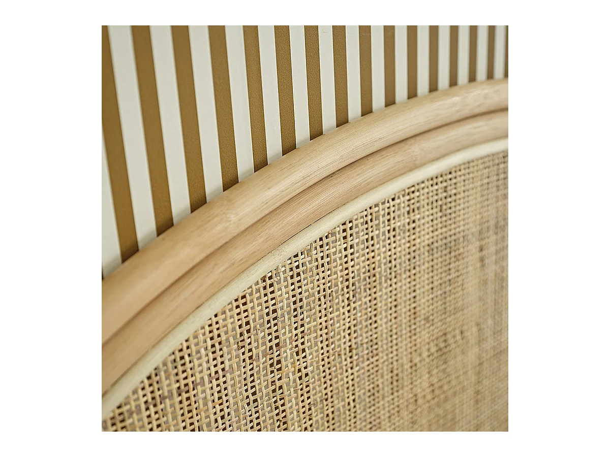 Tête de lit en rotin naturel 140 cm