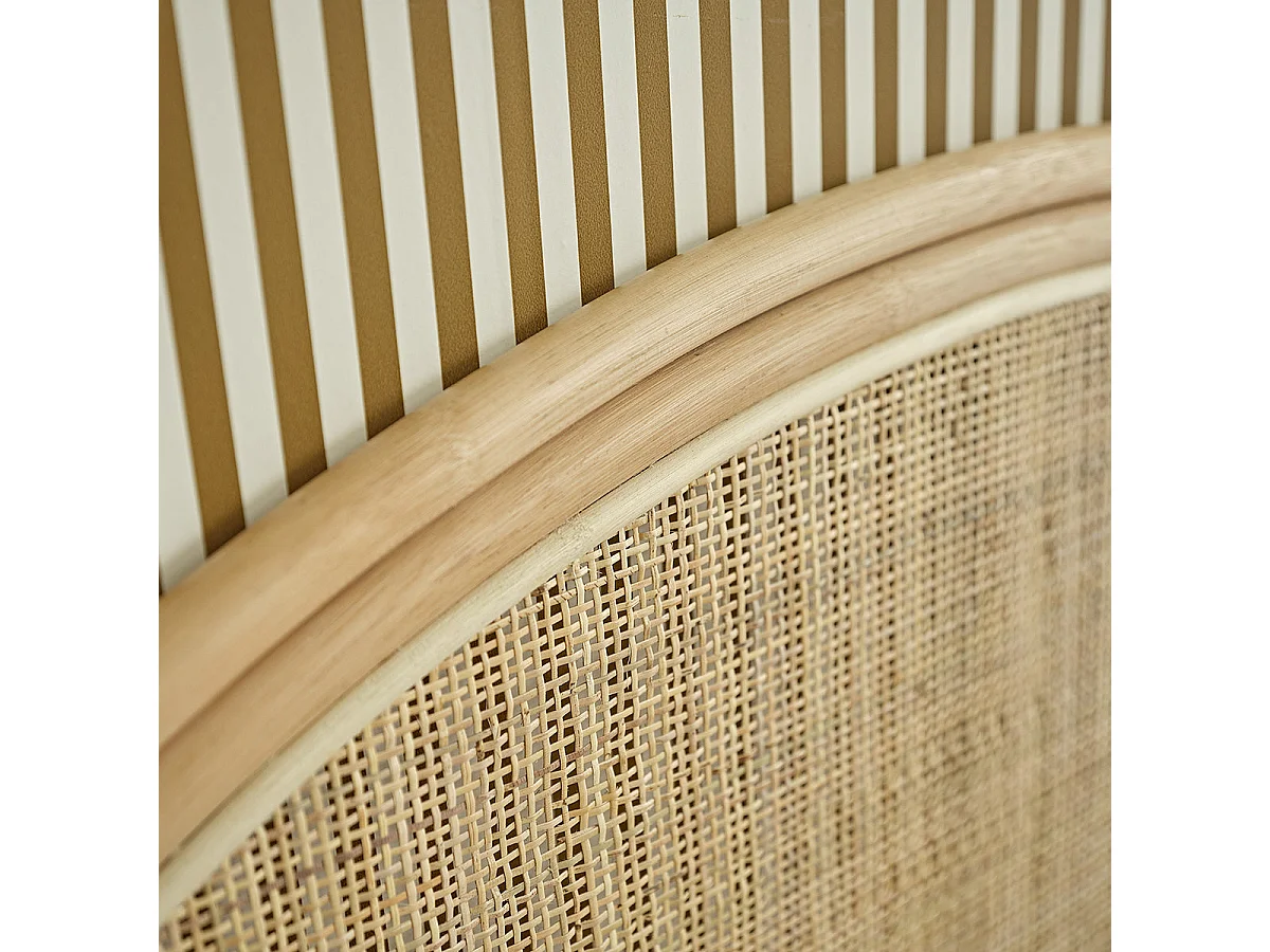 Cabecero de cama de ratán 90 cm