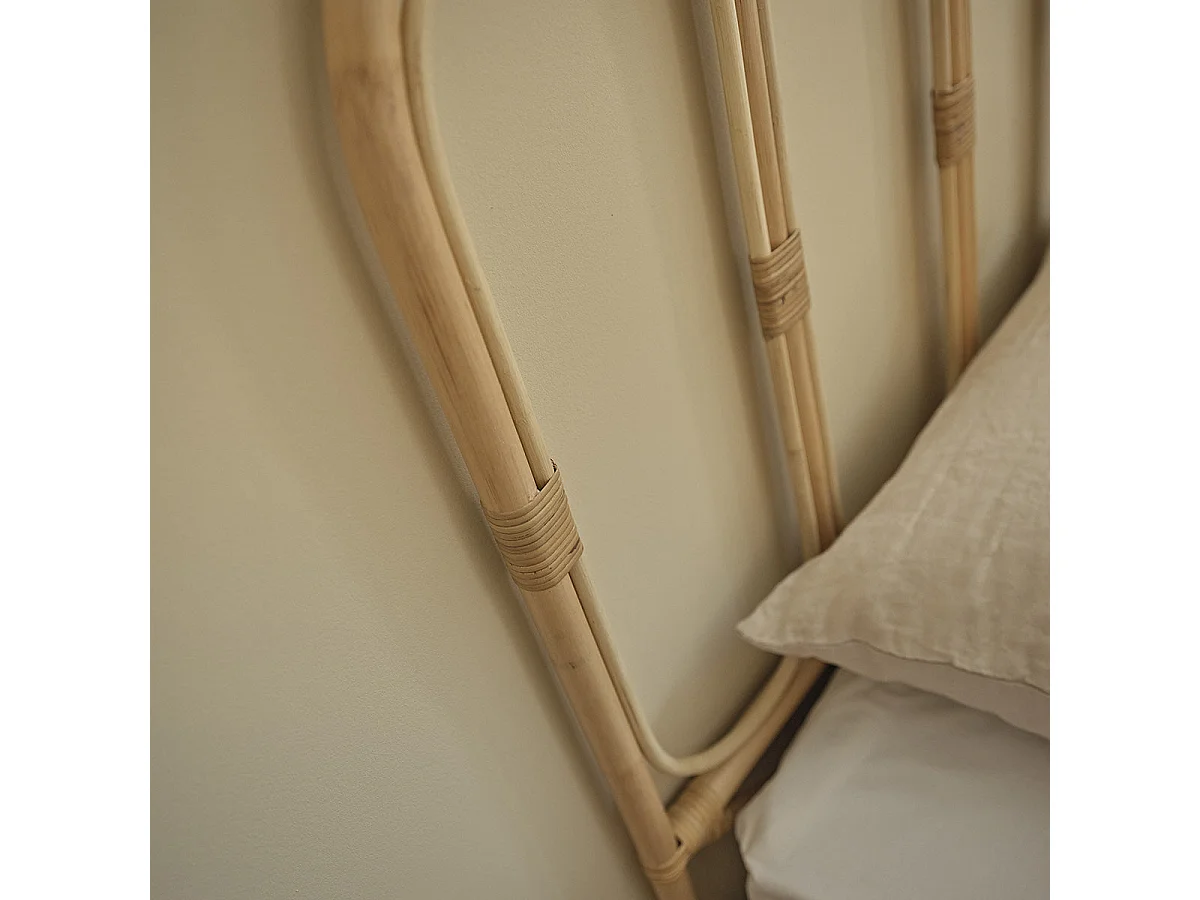 Testiera in rattan bohémien 160