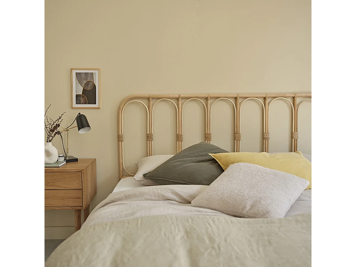 Cabecero de cama de ratán 160 cm