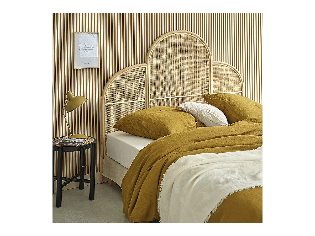 Tête de lit en rotin et cannage 160 cm