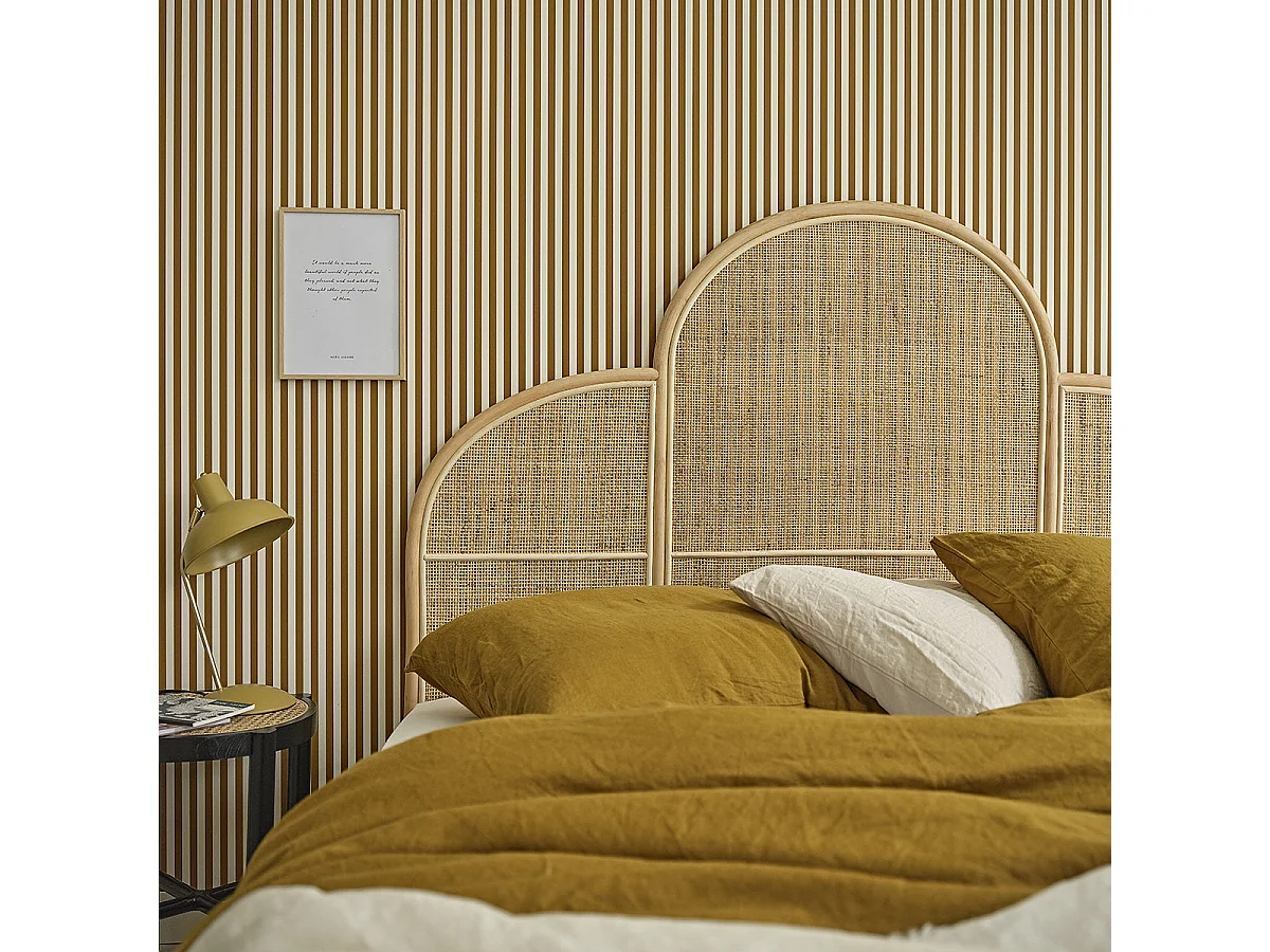 Tête de lit en rotin et cannage 160 cm