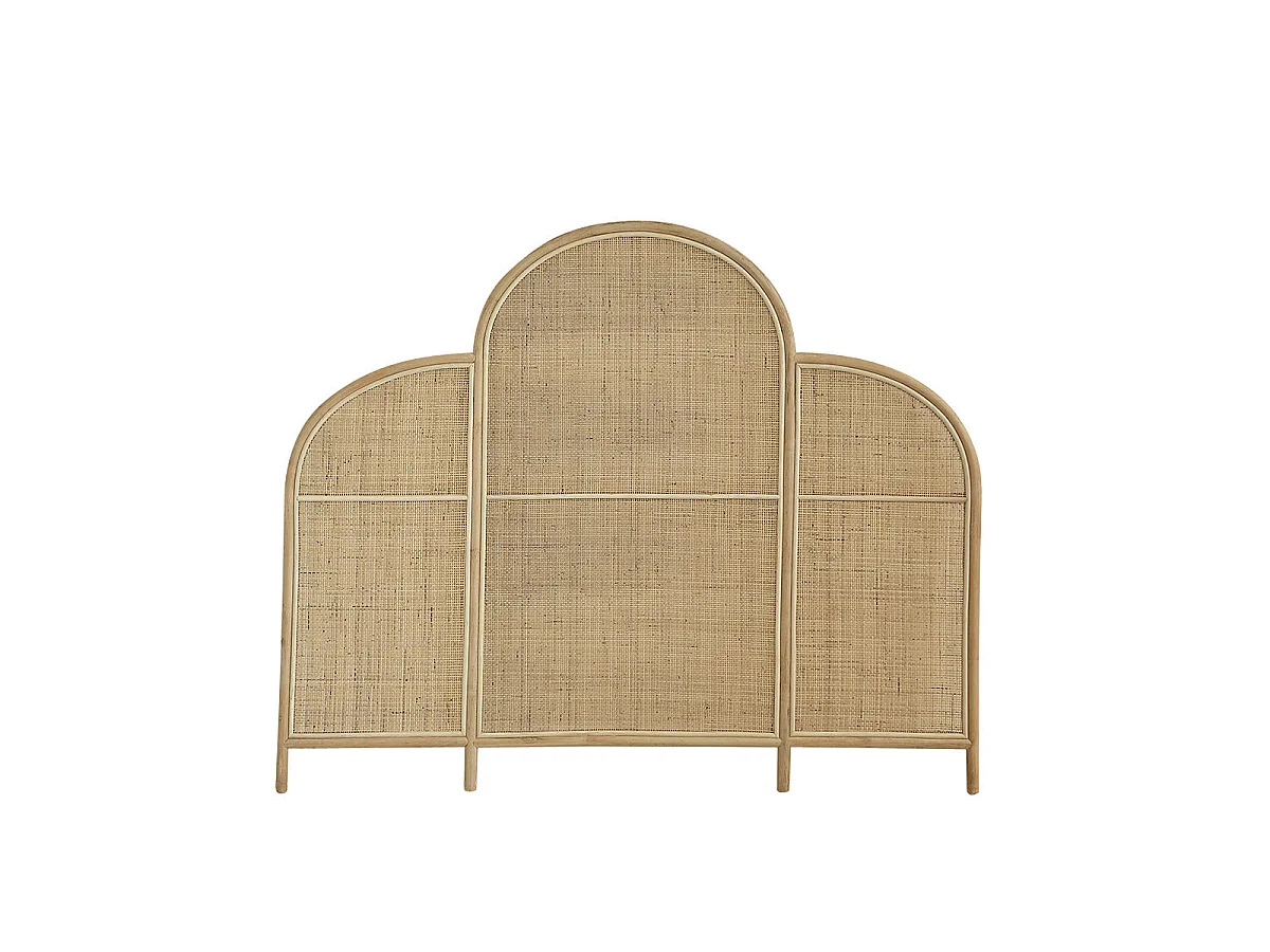 Cabecero de ratán y rejilla 160 cm