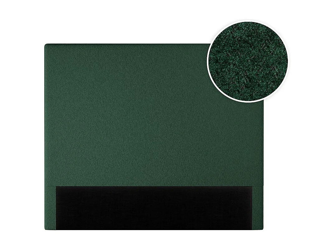 Tête de lit NUMA en tissu bouclette - Vert foncé - Largeur 140 cm