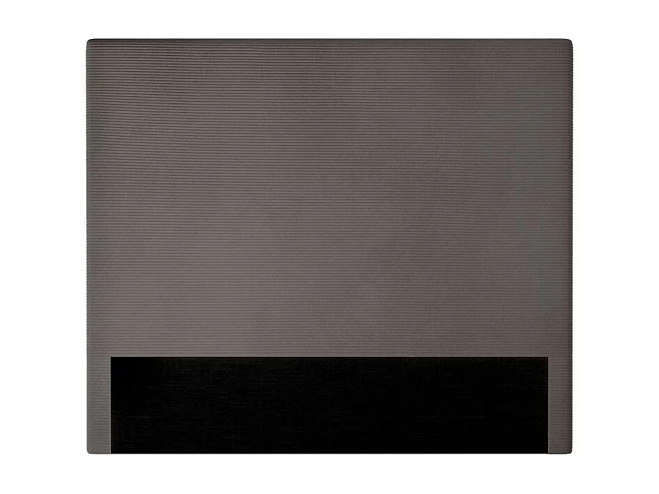 Tête de lit NUMA en velours côtelé - Gris anthracite - Largeur 140 cm