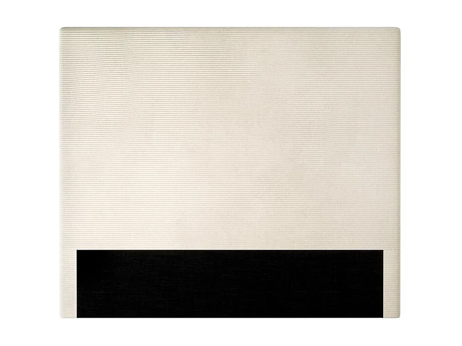 Tête de lit NUMA en velours côtelé - Beige - Largeur 160 cm