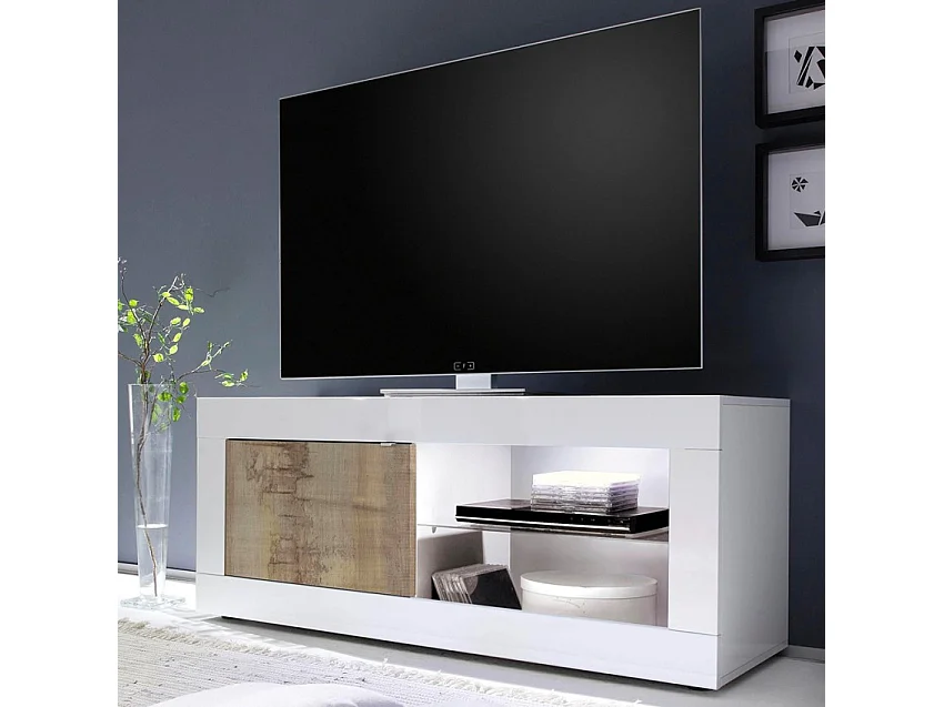 Piccolo mobile TV 1 porta senza illuminazione Initial - L140 cm