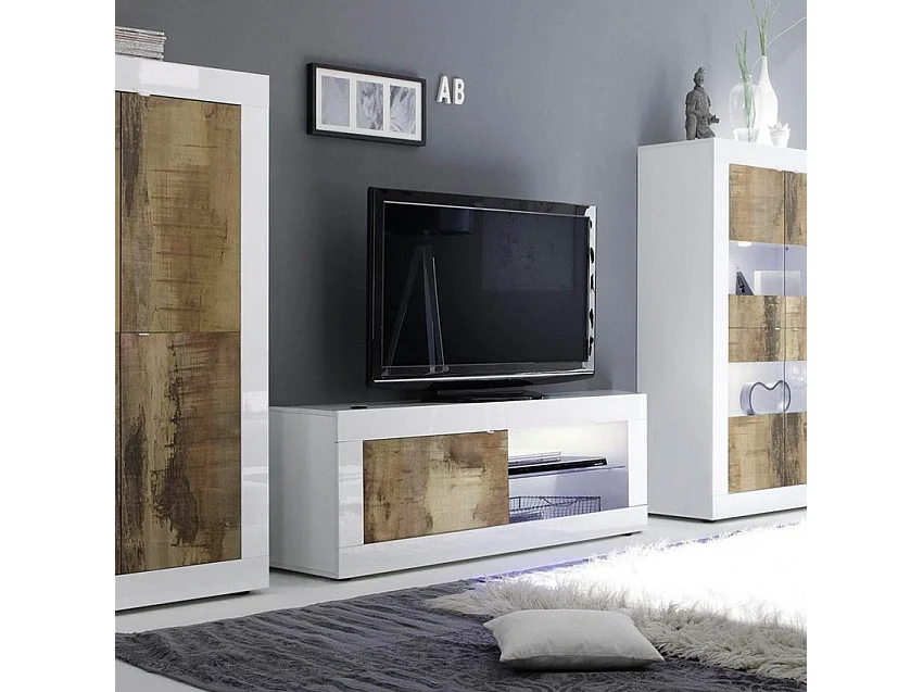 Piccolo mobile TV 1 porta senza illuminazione Initial - L140 cm