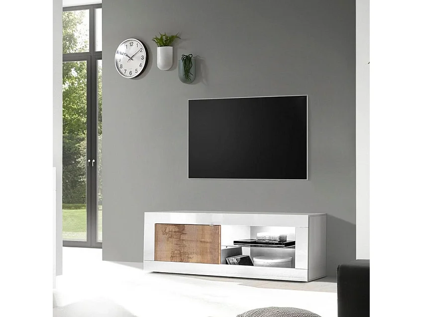 Piccolo mobile TV 1 porta senza illuminazione Initial - L140 cm