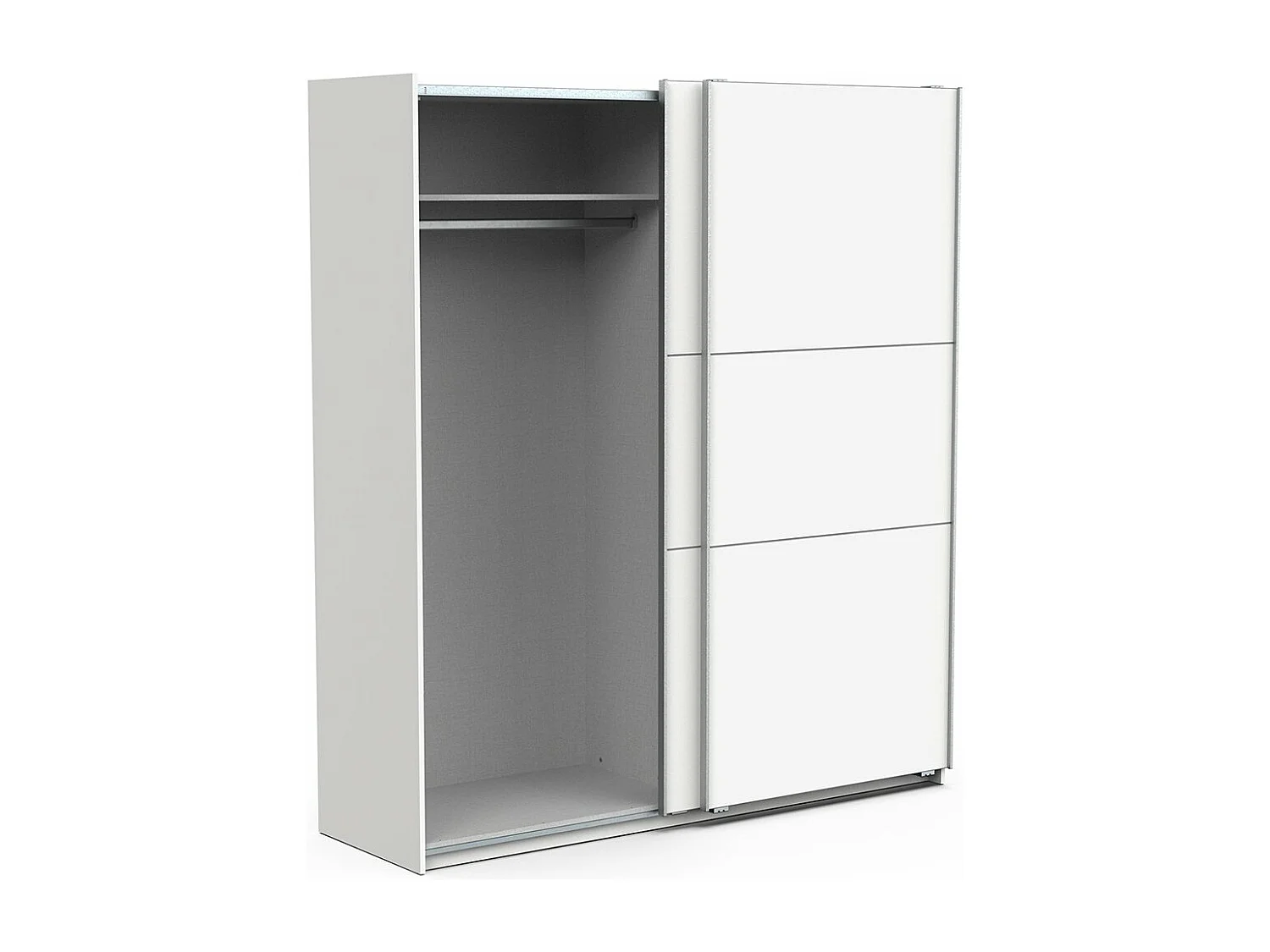Armoire 2 portes coulissantes Ghost - L178,1 cm