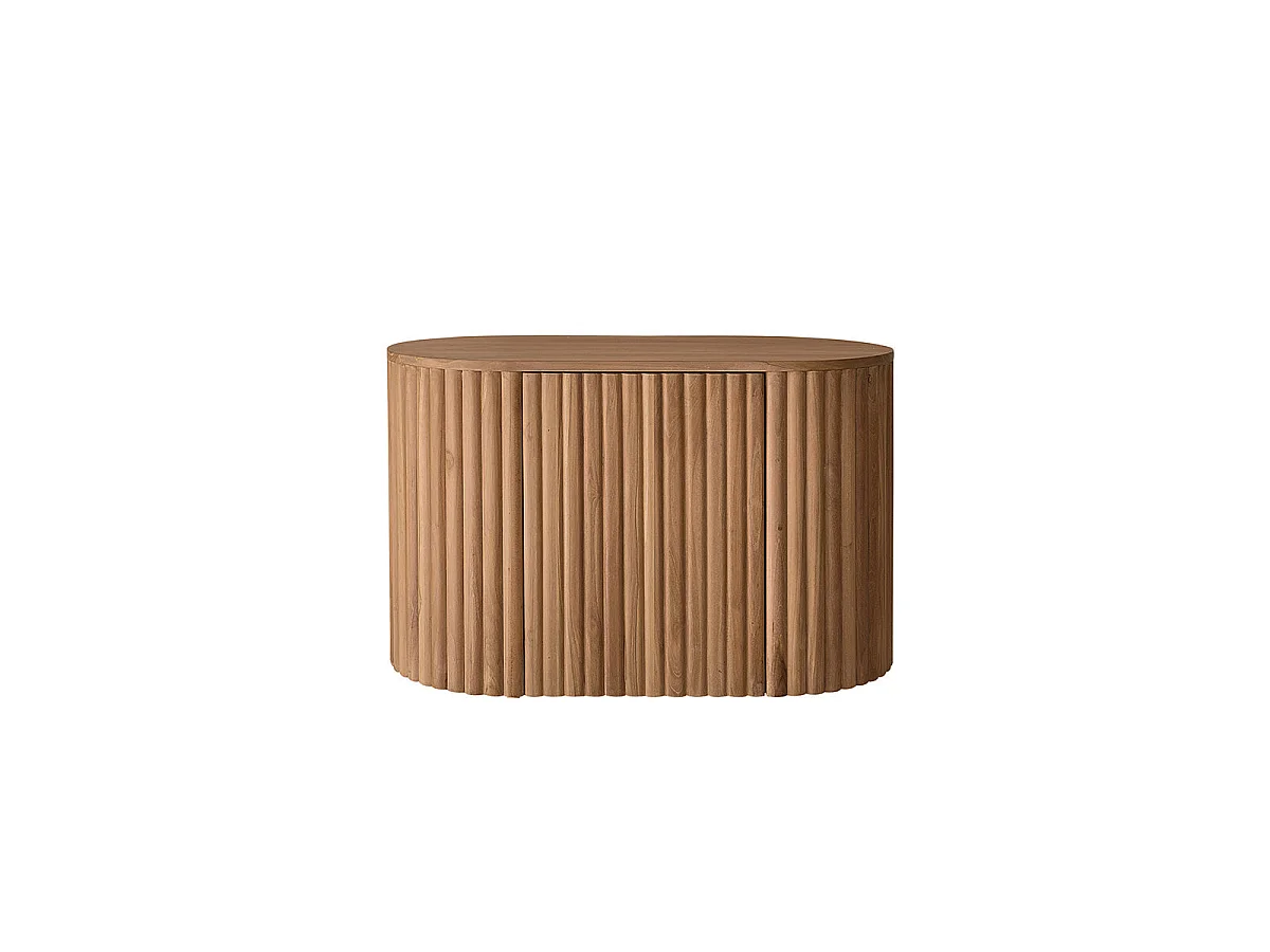Meuble de salle de bain en teck massif 90 cm