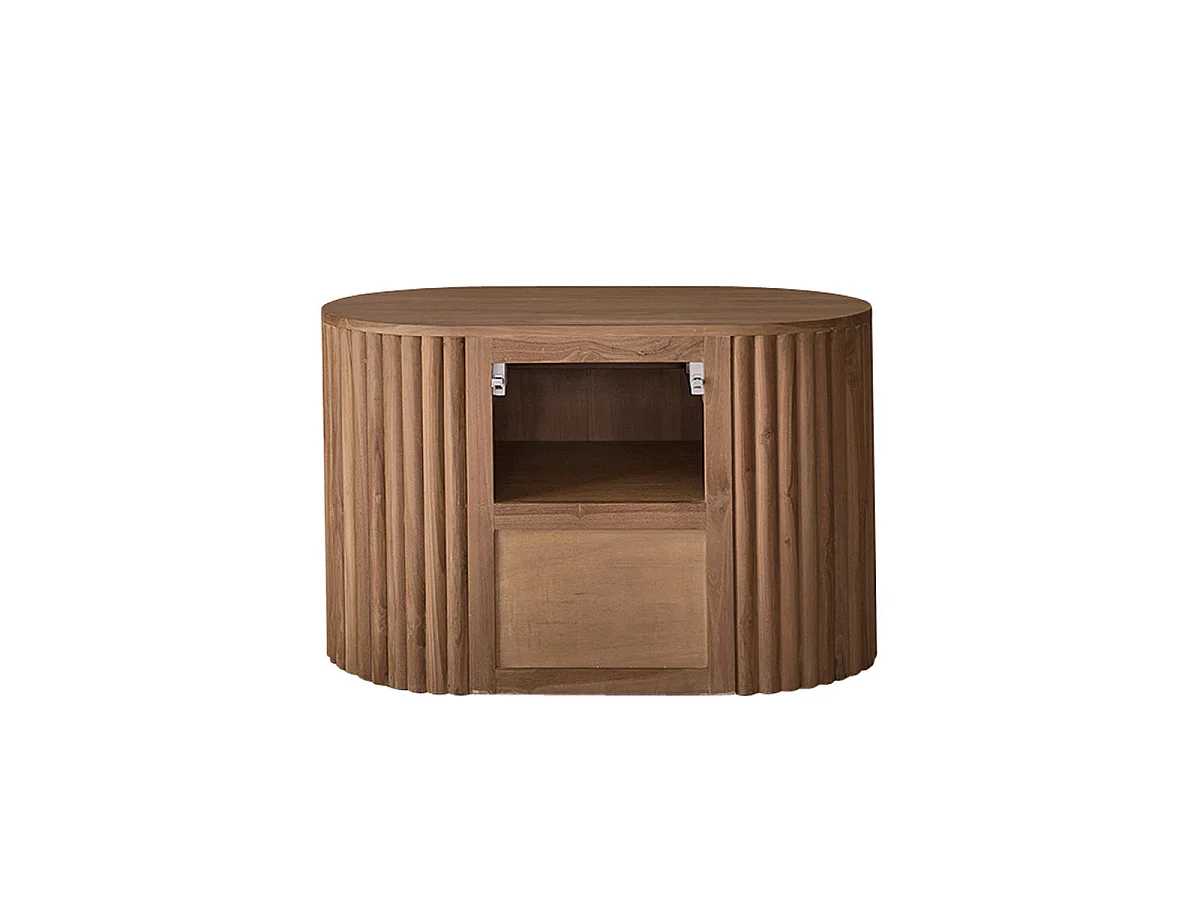 Meuble de salle de bain en teck massif 90 cm