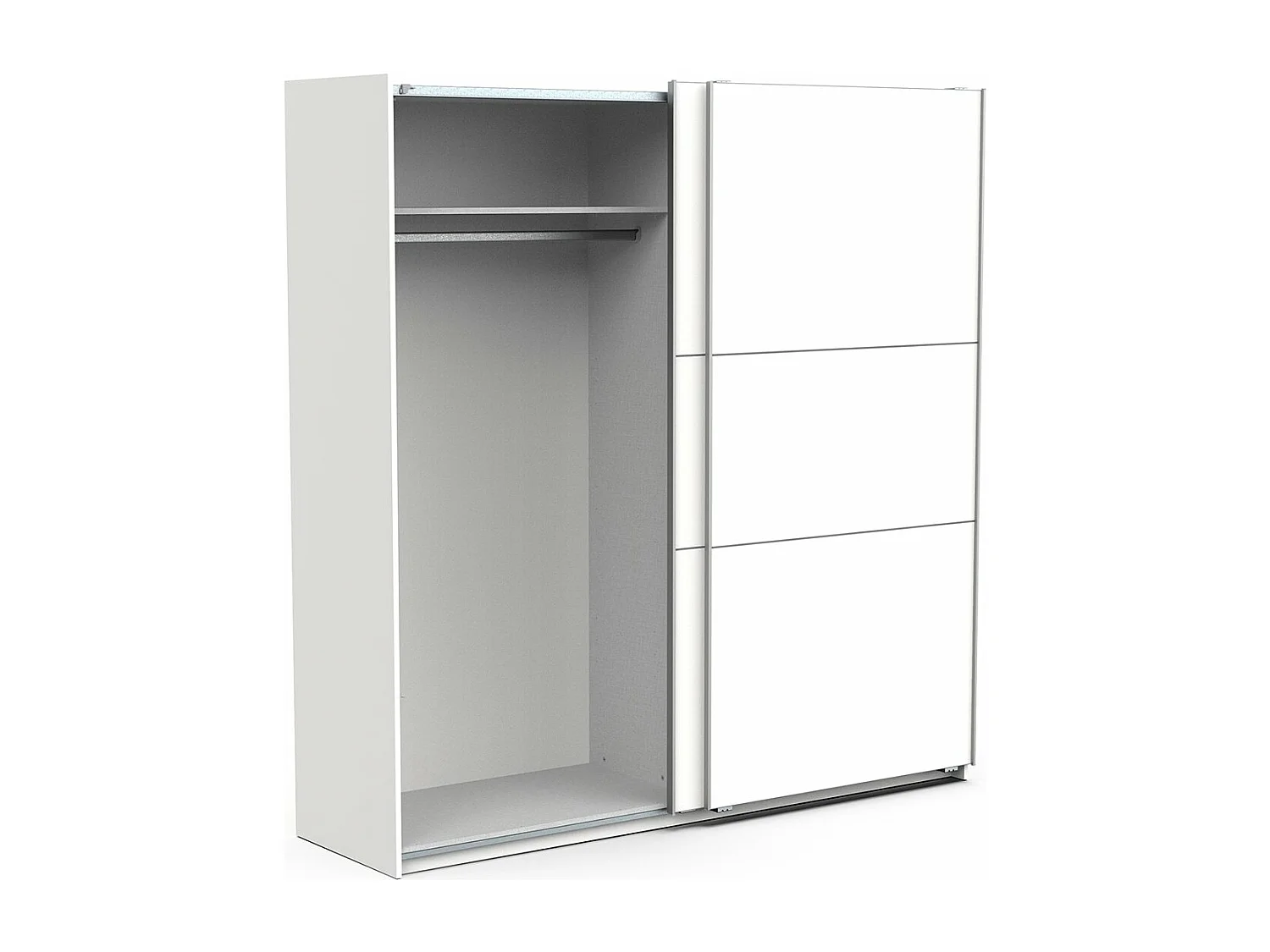 Armoire 2 portes coulissantes Ghost - L194,5 cm