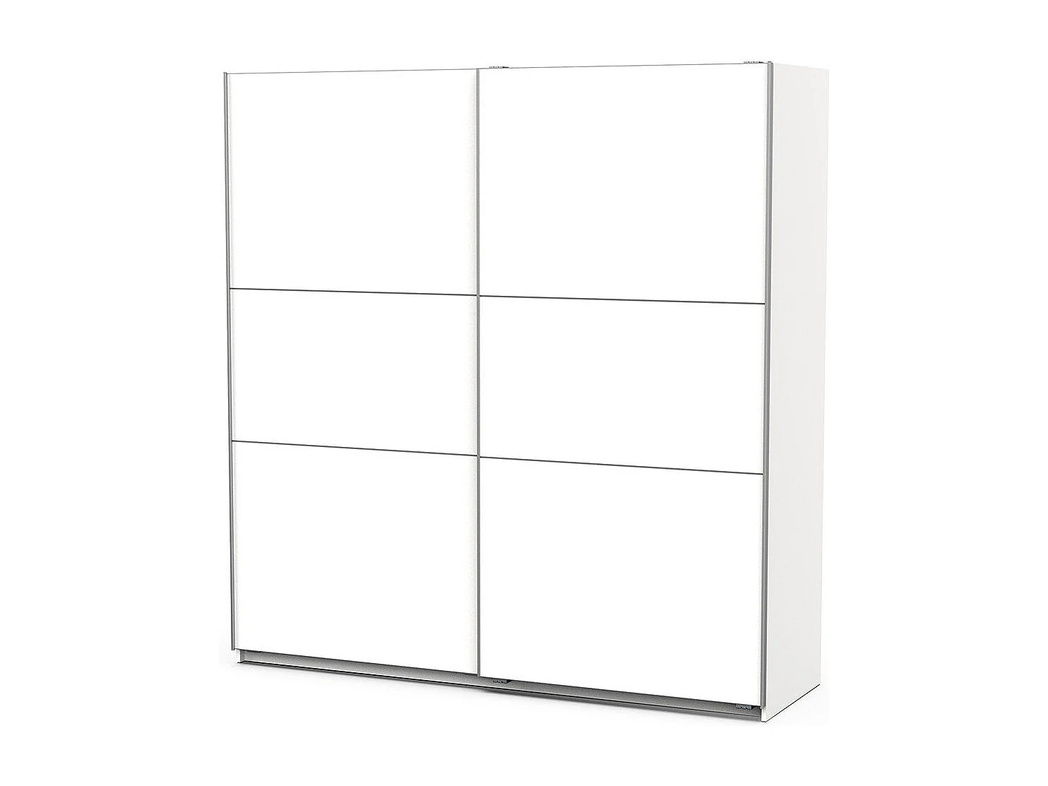 Kleiderschrank mit 2 Schiebetüren Ghost - L194,5 cm
