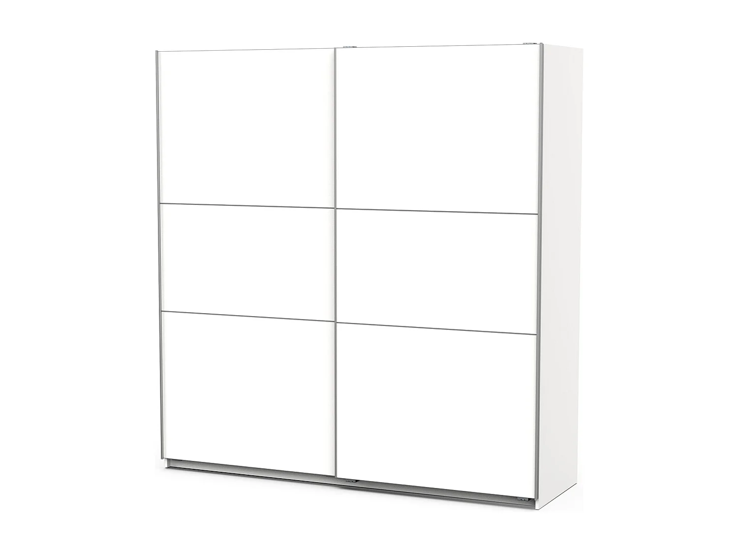 Kleiderschrank mit 2 Schiebetüren Ghost - L194,5 cm
