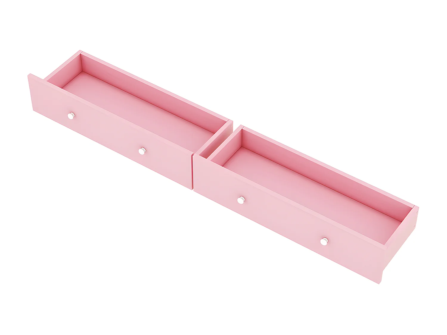 Lit d'enfant 90 * 200cm, lit plat, rebord de fenêtre de la maison, deux compartiments, Design minimaliste, rose