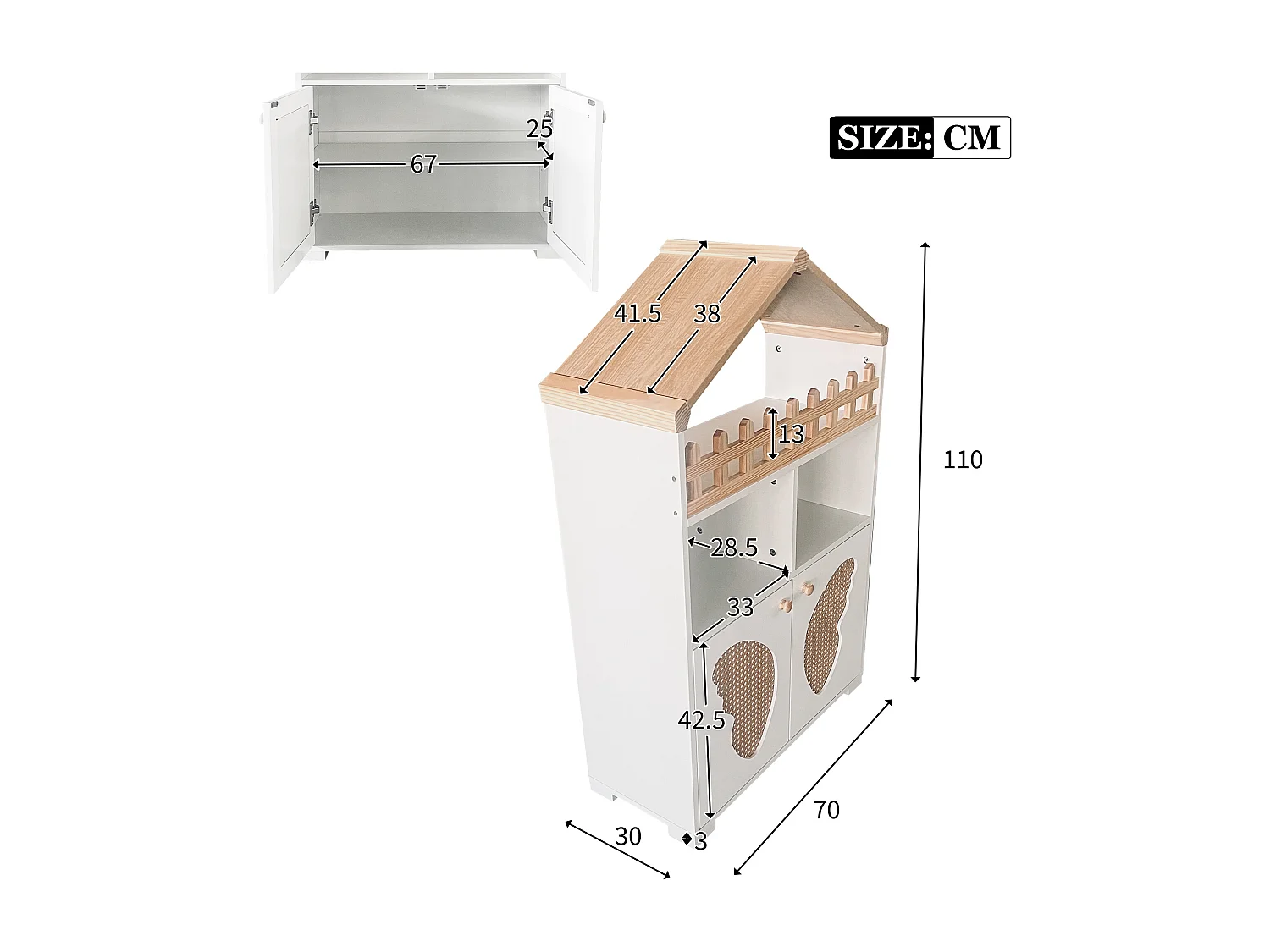 Buffets combinés avec des bibliothèques, des armoires de rangement, des meubles de salon