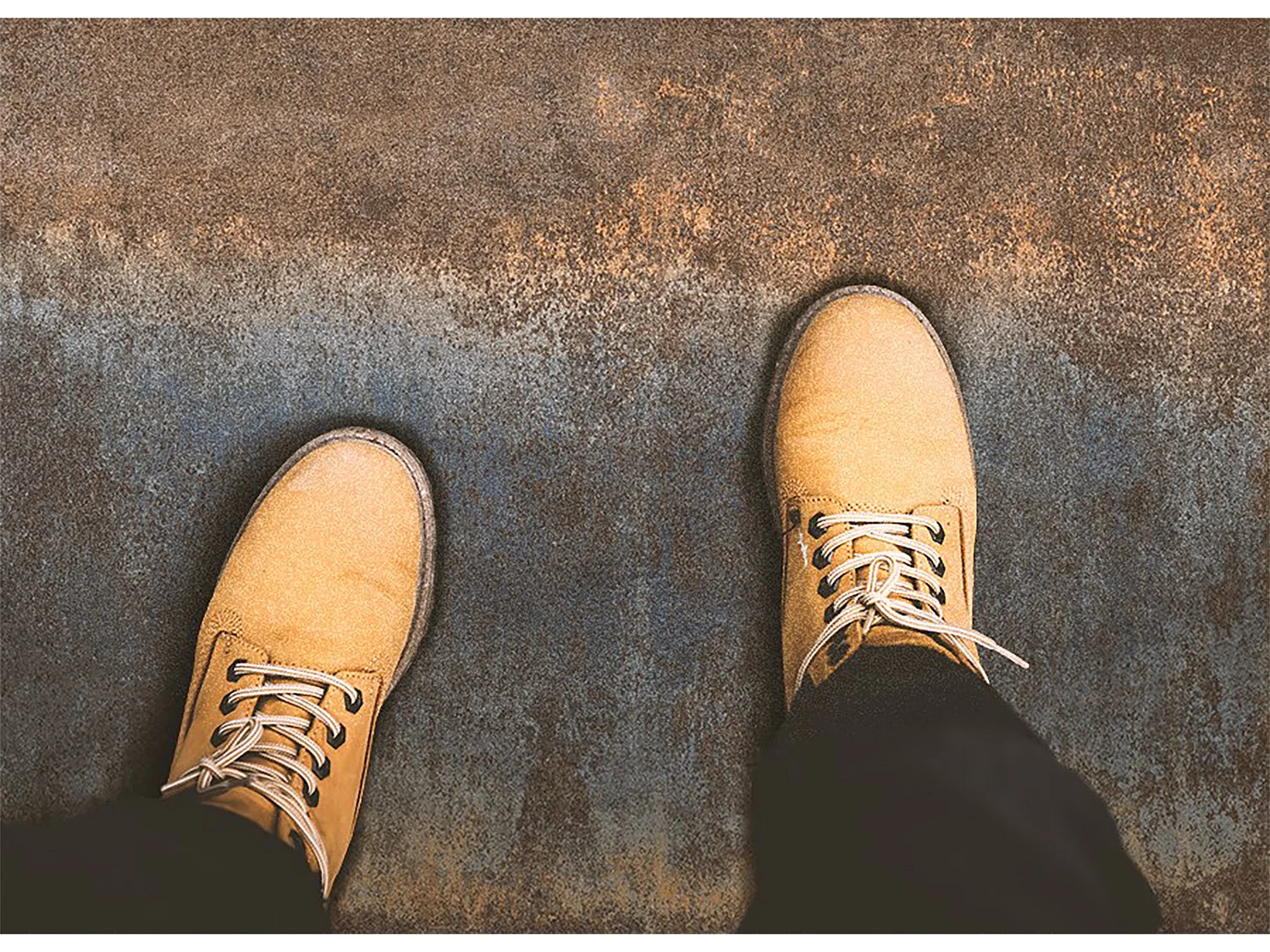 Trendy vinyl vloerkleed Roestig plaatstaal - 100 cm x 150 cm