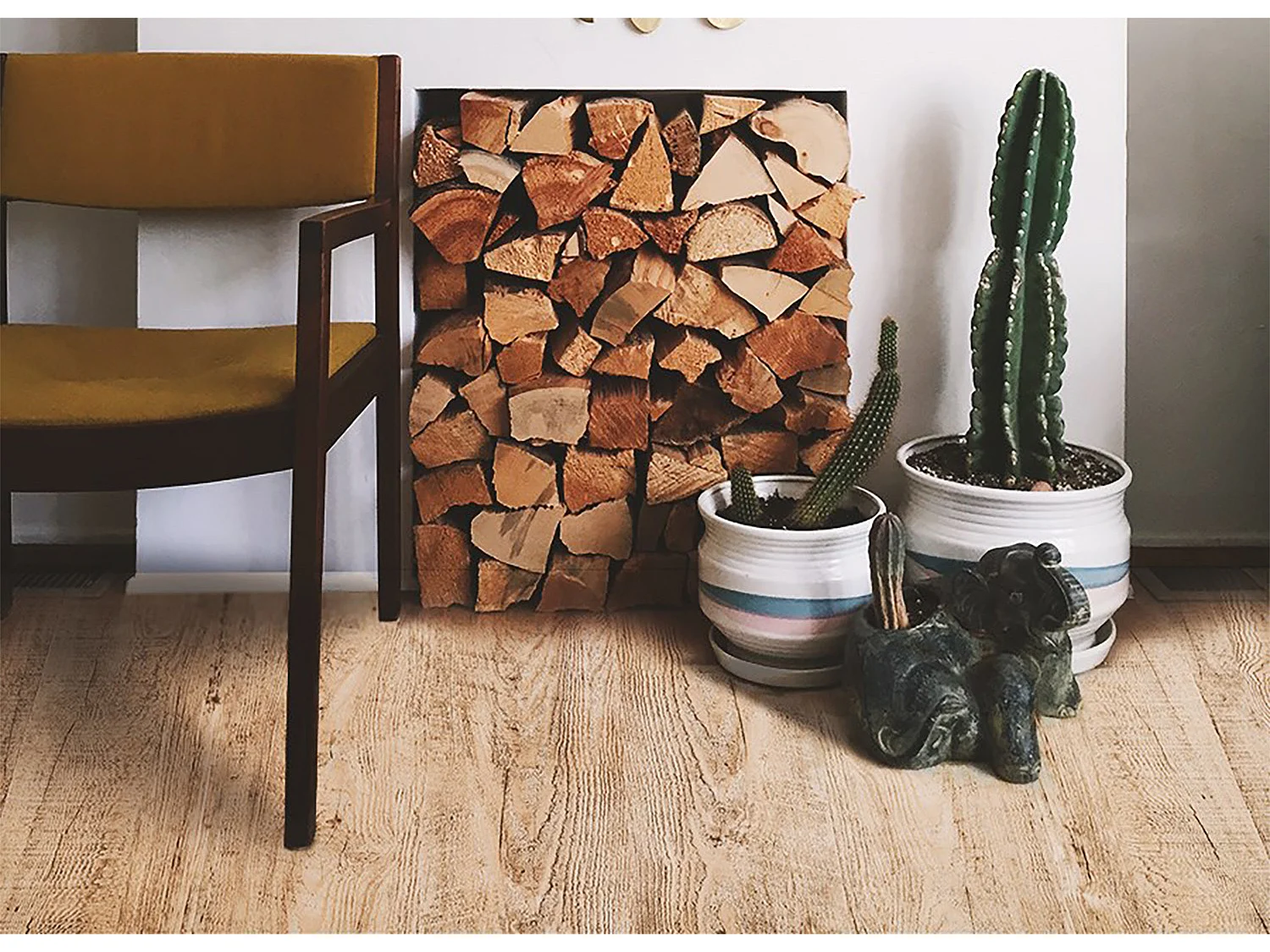 Tapis d'intérieur vinyle Bois brut - 120 cm x 180 cm