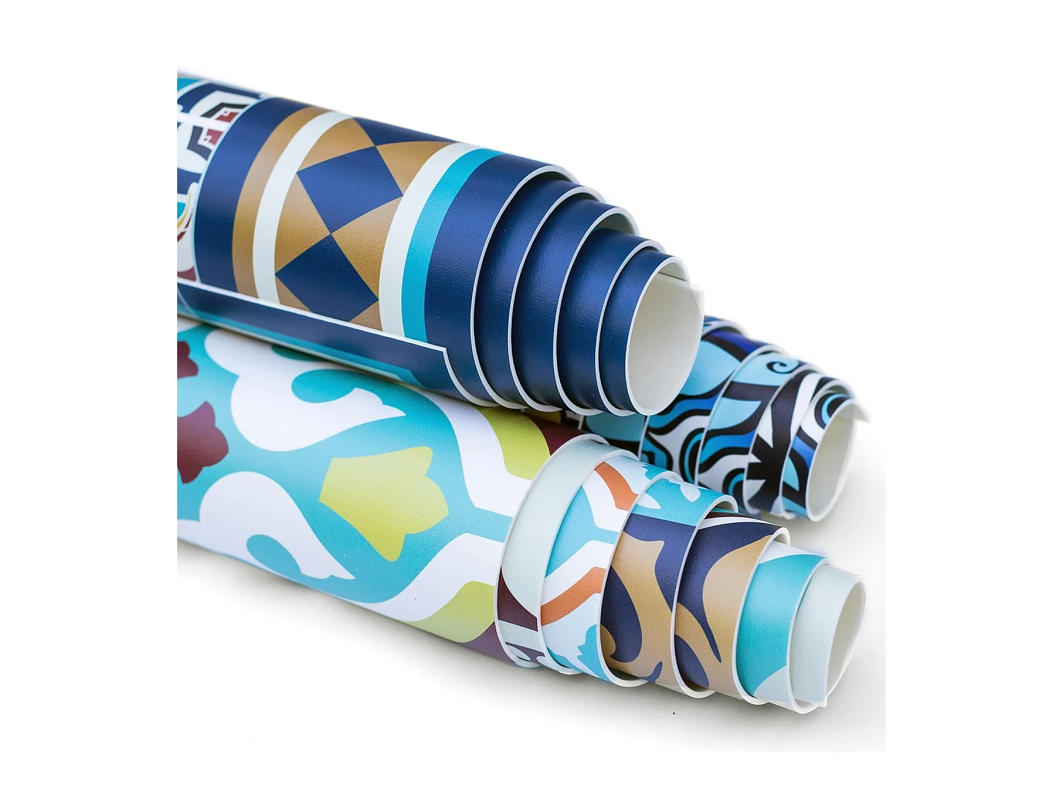 Universeller Vinylteppich mit spanischen Fliesen – 120 cm x 180 cm