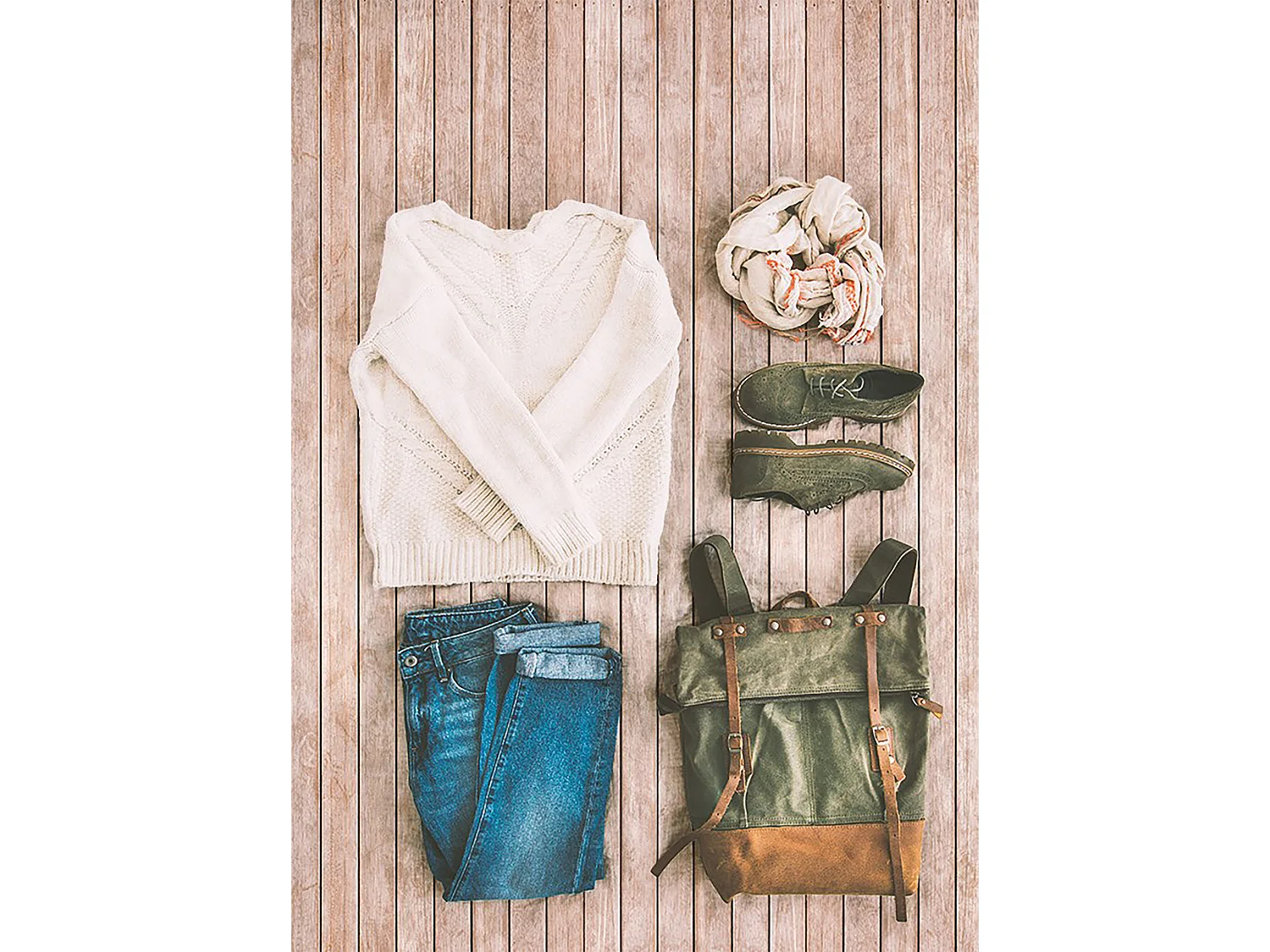 Tapis d'intérieur en vinyle Planche rayée - 80cm x 120cm