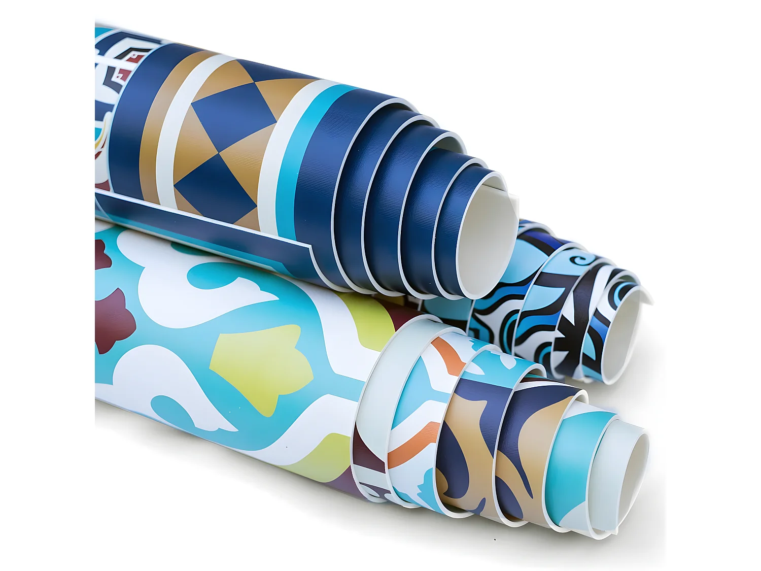 Trendiger Vinyl-Teppich mit katalanischen Blumen – 100 cm x 150 cm