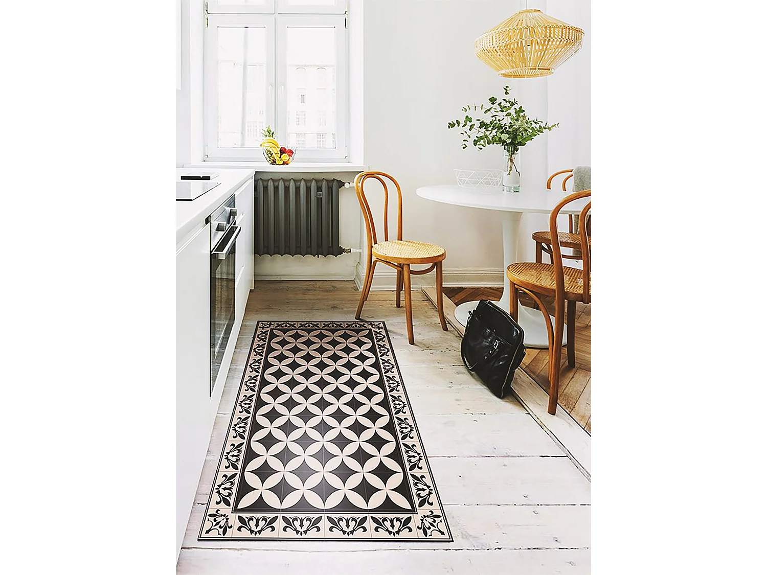 Tapis en vinyle pour la maison carreaux espagnols - 140 cm x 210 cm