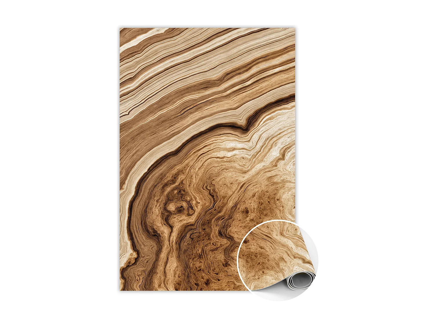 Vinyl vloerkleed voor thuis Houtnerf - 80 cm x 120 cm