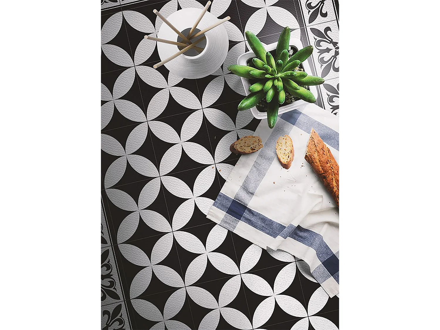 Universelle Vinylmatte für spanische Fliesen – 100 cm x 150 cm