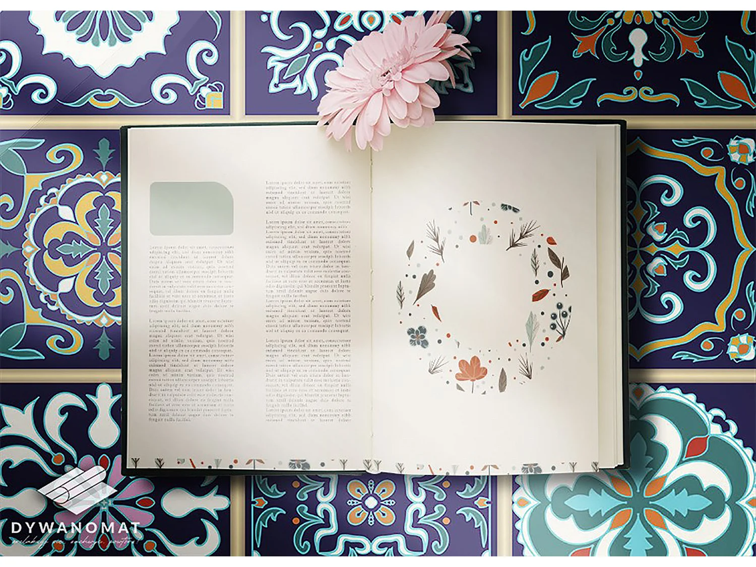 Trendiger Vinylteppich, portugiesische Fliesen – 120 cm x 180 cm