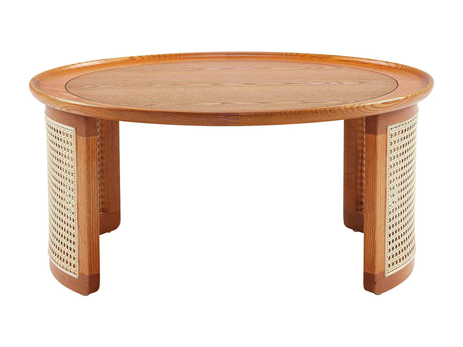 Table basse en bois massif ,Table basse élégante en chêne de haute qualité, table basse ronde