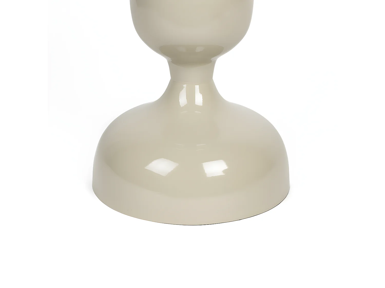 Lars - Table d'appoint ronde en métal ø31cm - Beige