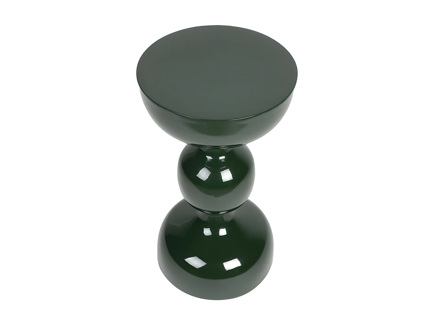 Lars - Table d'appoint ronde en métal ø31cm - Vert