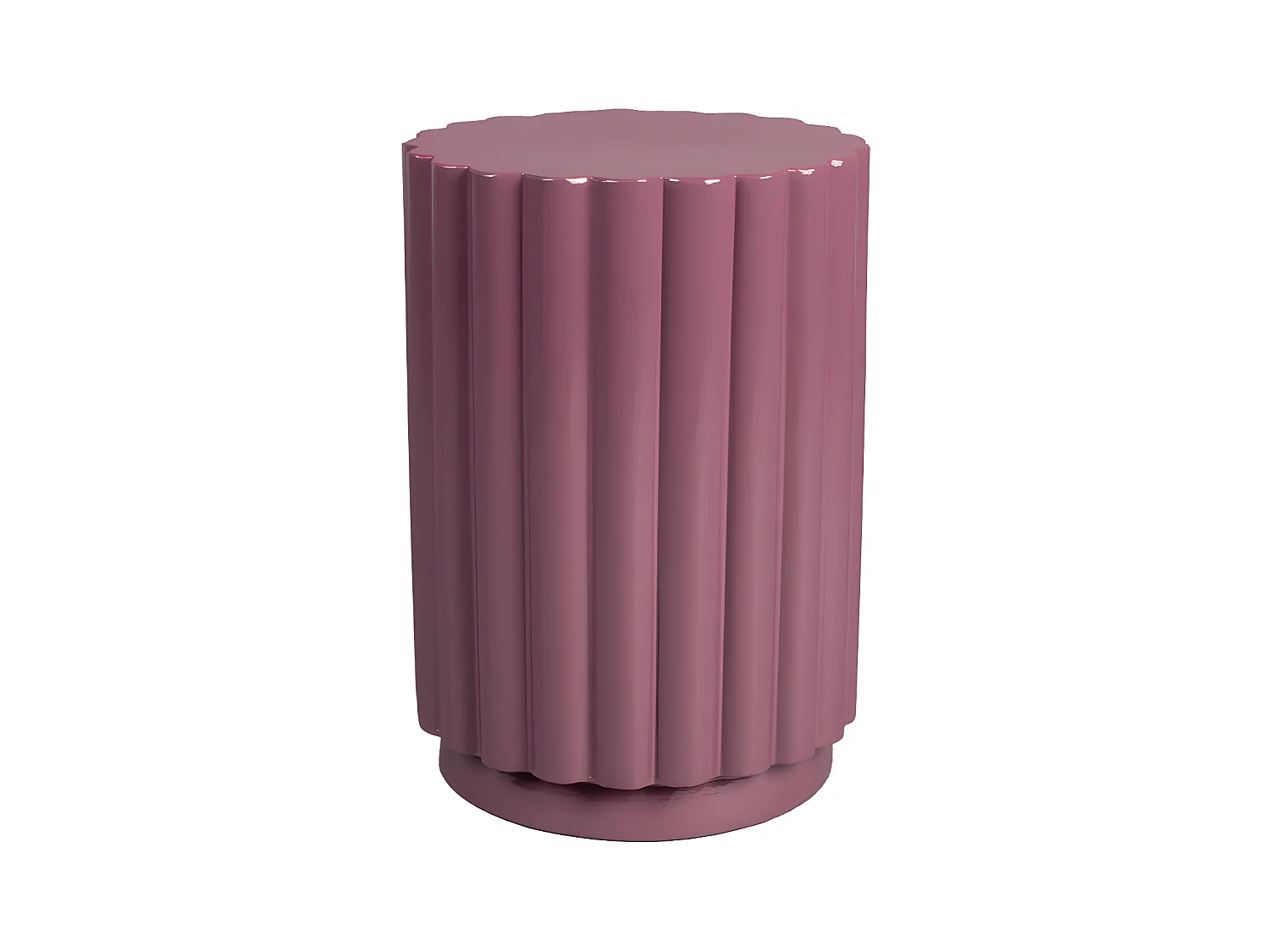 Camila - Table d'appoint ronde en métal ø32cm - Violet