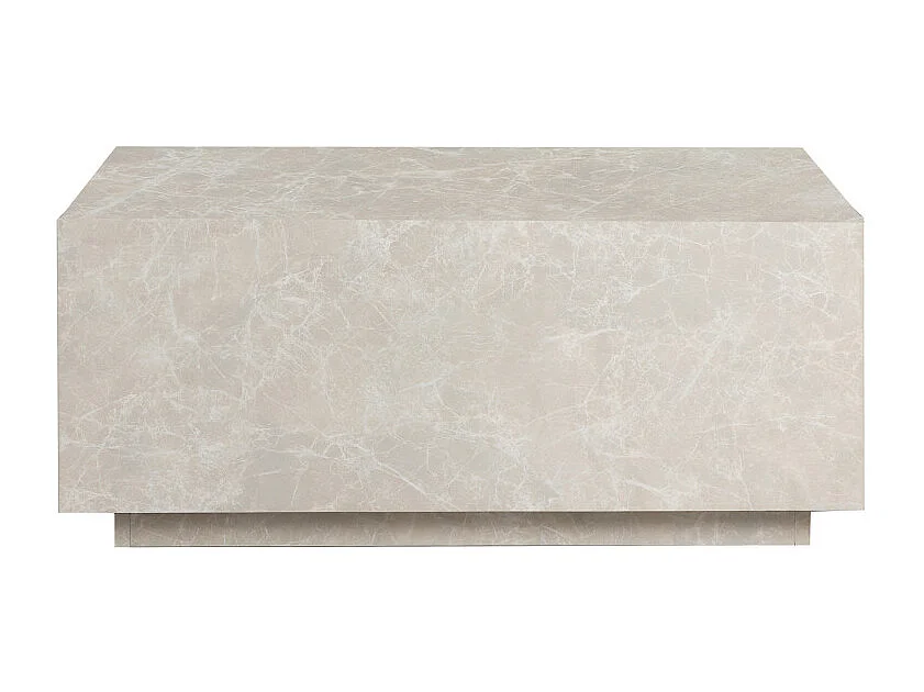 Lipani - Table basse effet marbre 90x50cm - Beige