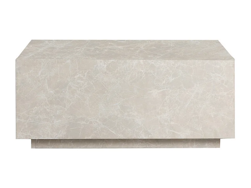 Lipani - Table basse effet marbre 90x50cm - Beige