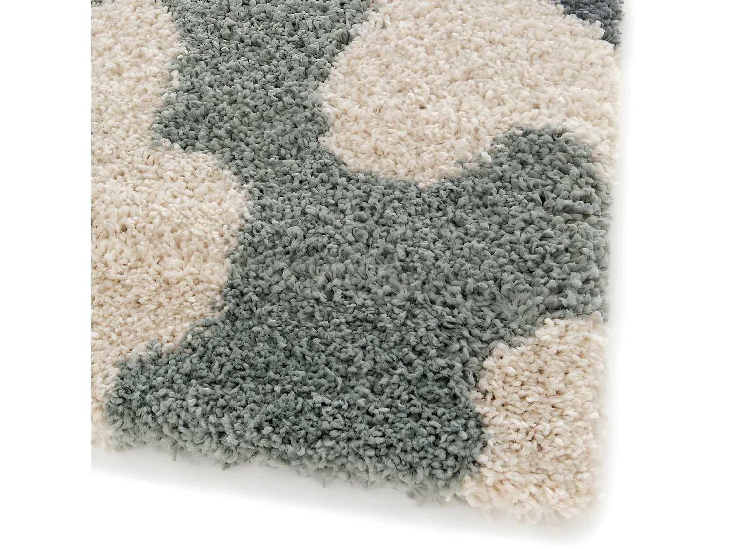 Flora - Tapis contemporain à motif floral -  Vert de gris - 160x230cm