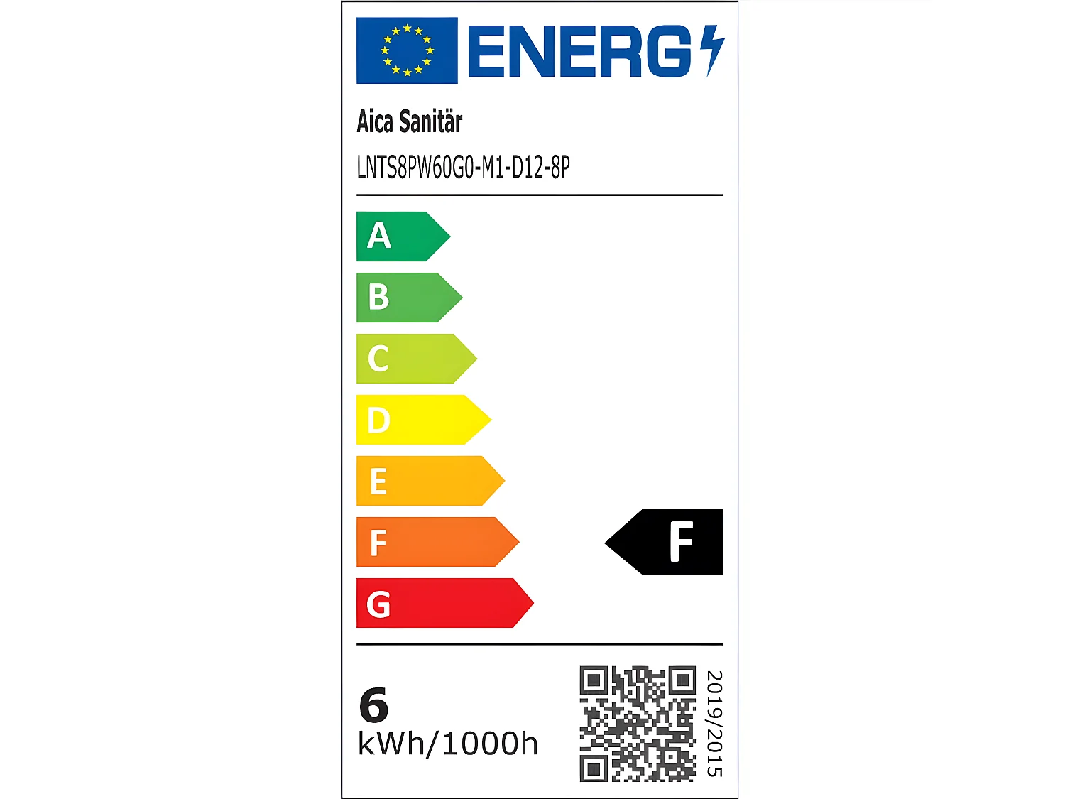 AICA Rund Badspiegel mit LED-Beleuchtung ø60cm Touchschalter Beschlagfrei Kaltweiß