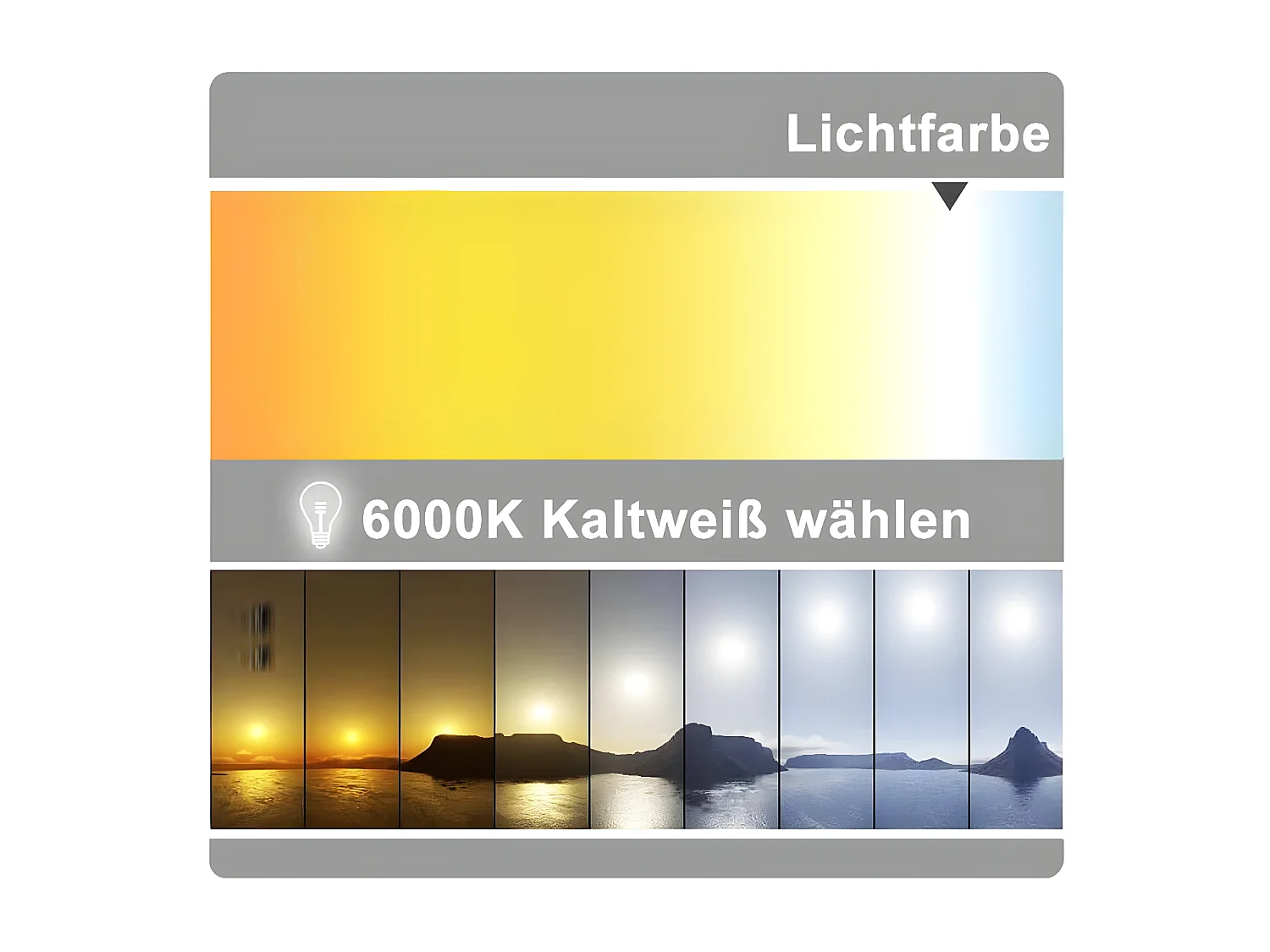 AICA Rund Badspiegel mit LED-Beleuchtung ø90cm Touchschalter Beschlagfrei Kaltweiß