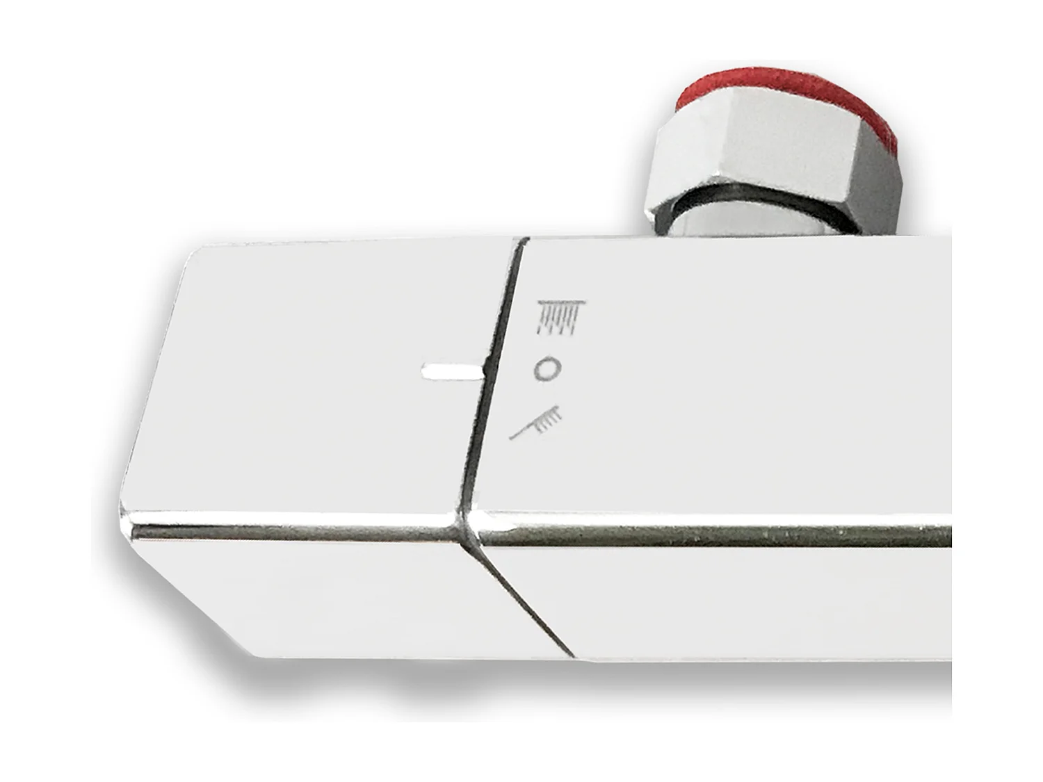 Duschsystem mit Thermostat Chrom, 25 * 25cm Quadratisch Regendusche Edelstahl, Duscharmatur Komplettset, Regendusche mit Armatur, 76-118 cm Duschstangen